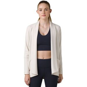 Prana Women's Cream Open Front Shrug